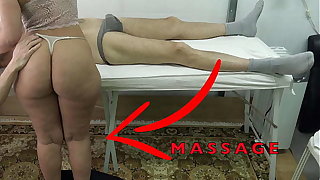 Maid Masseuse with Big Butt let me Lift her Clothes & Fingered her Pussy While she Massaged my Dig up !